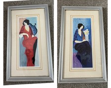 Tarkay Lady In blue & Lady In