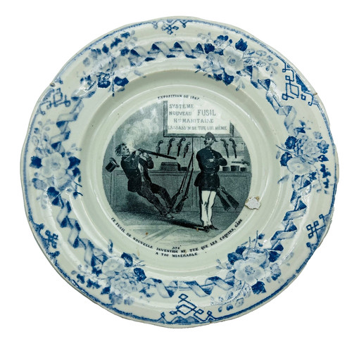 Talking plate creil - plate,