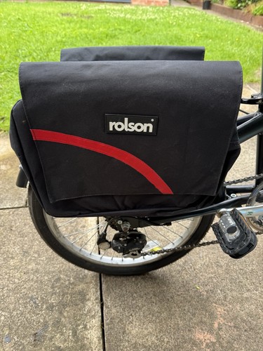 Rolson black double pannier - black,