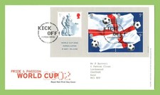 G.B. 2002 World Cup m/s on Royal Mail First Day Cover, Tallents House