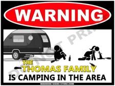 Personalized Camping Sign -