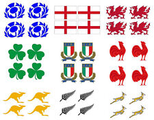 4 Face Temporary Tattoos for country flag six nations,rugby, football,cricket