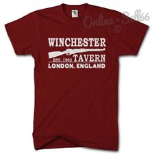 Winchester Tavern Pub Funny Mens tshirt Zombie Attack Film Apocalypse 