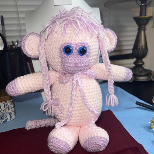 Handmade monkey crocheted - monkey,