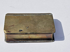 Vintage Trench Art Vesta / Snuff Box Brass