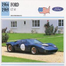 1964-1969 FORD GT40 Classic Car Photo/Info Maxi Card