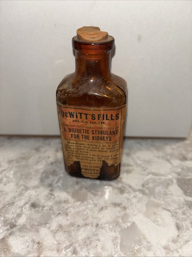 Vintage bottle dewitts - bottle,