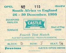 CRICKET TICKET - South Africa
