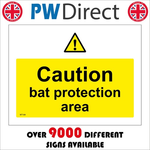 Sign caution bat - sign, protection