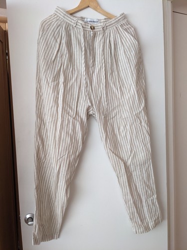 Markey stripe linen - l, f