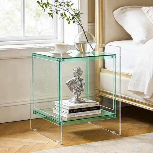 Clear acrylic bedside - acrylic,
