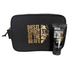 Diesel Spirit of the Brave Shower Gel 50ml & Toiletry Bag for Men