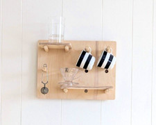 Wooden Pegboard - Extra Small - Birch Plywood Modern Versatile Stylish Storage