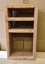 Chunky Rustic Hi Fi Unit/Stand Handmade Solid Wood 80 cm x 55 cm