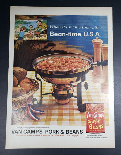 1957 van camps pork beans - van,