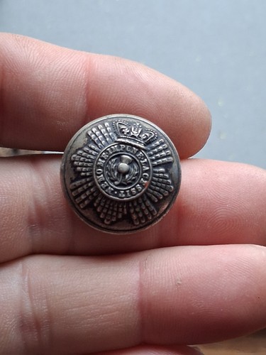 Scottish army button - army,