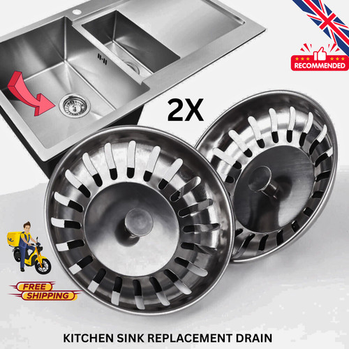 Stainless steel replacement - 2x,