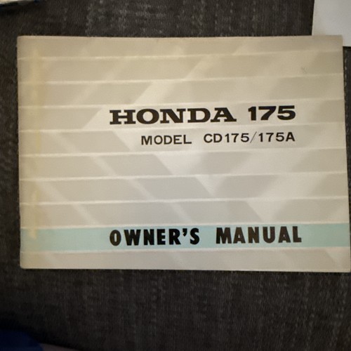 Honda owner manual 1970 - honda,