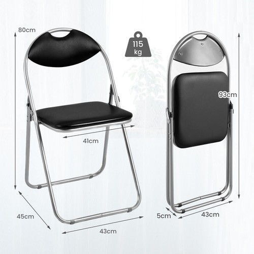 Pack folding metal chair - 2,