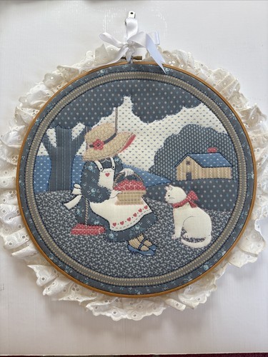 Vintage handmade quilted - handmade, wall