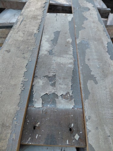 Reclaimed pine floorboards - pine,