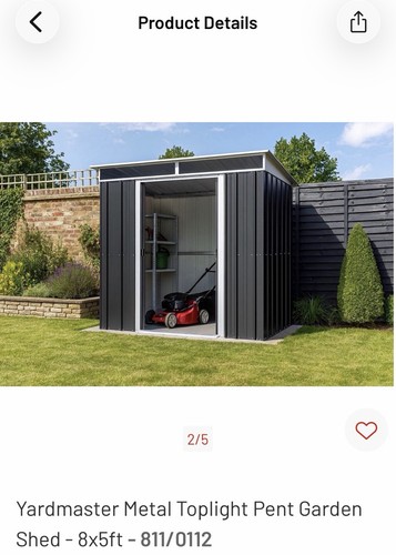 New yardmaster 8x5ft metal - 8x5ft,