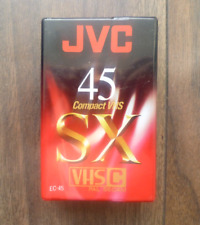 JVC 45 COMPACT VHS EC-45 SX VIDEO CAMERA TAPE Brand New Sealed 