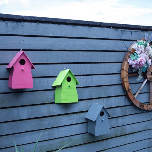 Set colourful wooden bird - colourful,