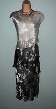 WAS£199 ELEGANT CHESCA DRESS SILK MIX L 18 20 maybeTIERED OMBRÉ FORMAL OCCASION