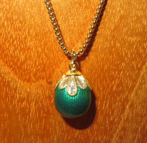Unique green enamel egg - unique,