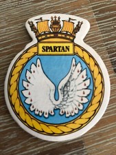 HMS SPARTAN STICKER - ROYAL NAVY SUBMARINE (S105)