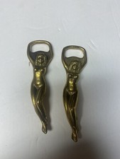 brass   (Lot Of 2) Lady Bottle