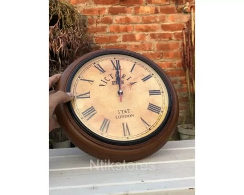 Handcrafted wooden wall clock - handcrafted,