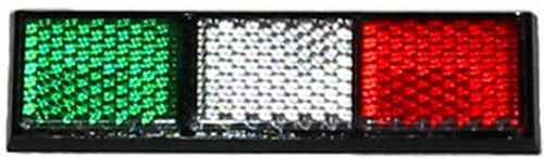 Italian flag bar reflective - italian,