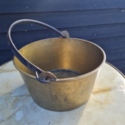 Vintage brass jam pan - , preserve
