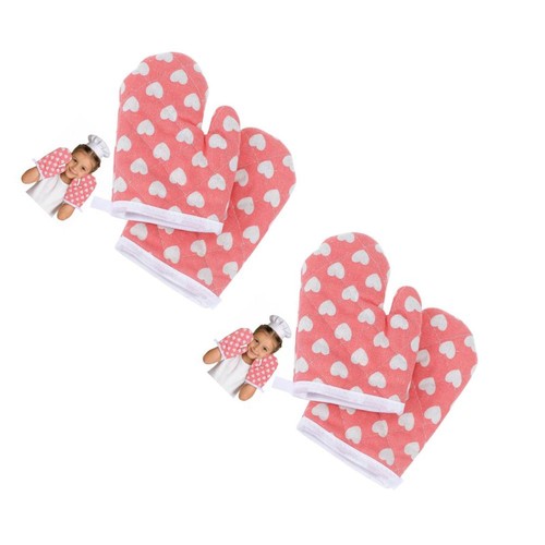 4pcs pink kids - 4pcs, mitts