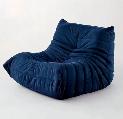 Blue caterpillar shape slouchy - caterpillar,