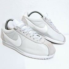 Nike Classic Cortez Nylon Pure Platinum Size UK 7 Grey White Trainers 749864-010