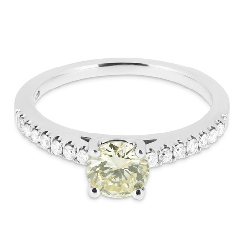 18ct white gold diamond - white,