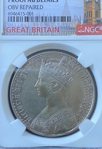 1847 gothic silver crown - gothic,