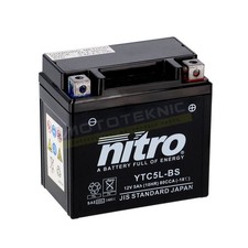 Nitro NT5L AGM Gel Battery to fit SUZUKI LT 80 Quad Sport (96-06)