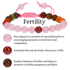 Natural Crystal Healing Chakra Gemstone Bead Bracelet 8mm – Protection, Anxiety