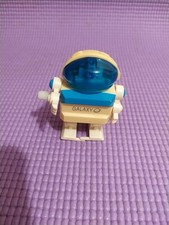 Galaxy Robot" wind-up ToyPlastic walking robot figure 2" NOT WORKING