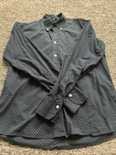 Relco Men’s Polka Dot Navy Shirt Size L