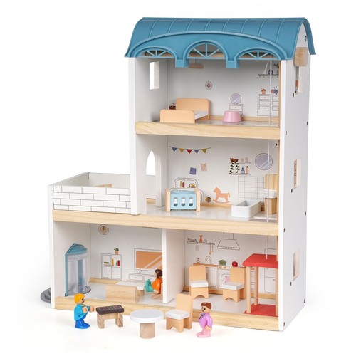 Wooden dollhouse for kids - for,