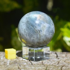 Labradorite crystal sphere - labradorite,