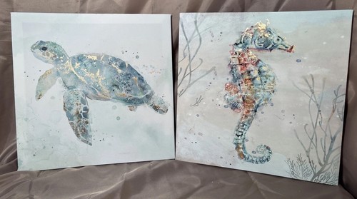 Sea turtle seahorse - , &