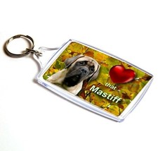 English Mastiff Gift Dog Keyring 77x51mm Key Ring Xmas Gift Birthday Gift