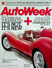 AutoWeek Magazine August 18, 2008 Ferrari P4, Fiat 500 Abarth, Jaguar XKR-S