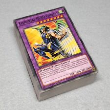 Yugioh GX Jaden Yuki 64 Card Deck Elemental HERO Tempest Wild Wingman Fusion NM